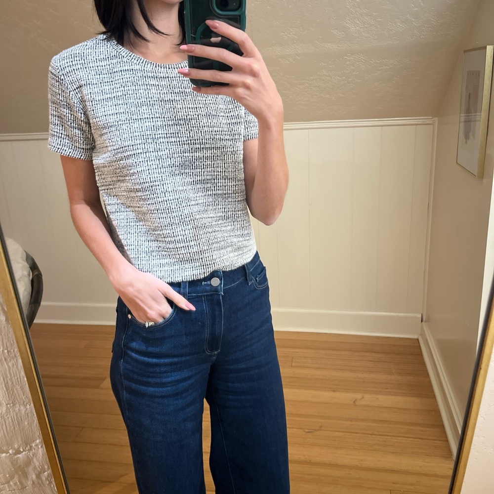 Zara Monochrome Knit tee